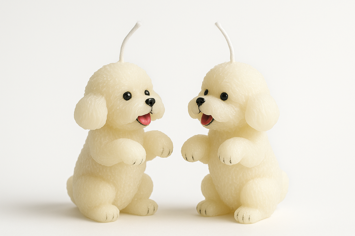 Bailey Cute Dog Candle by Lume & Co. | decorative candle, product image 4 of 4