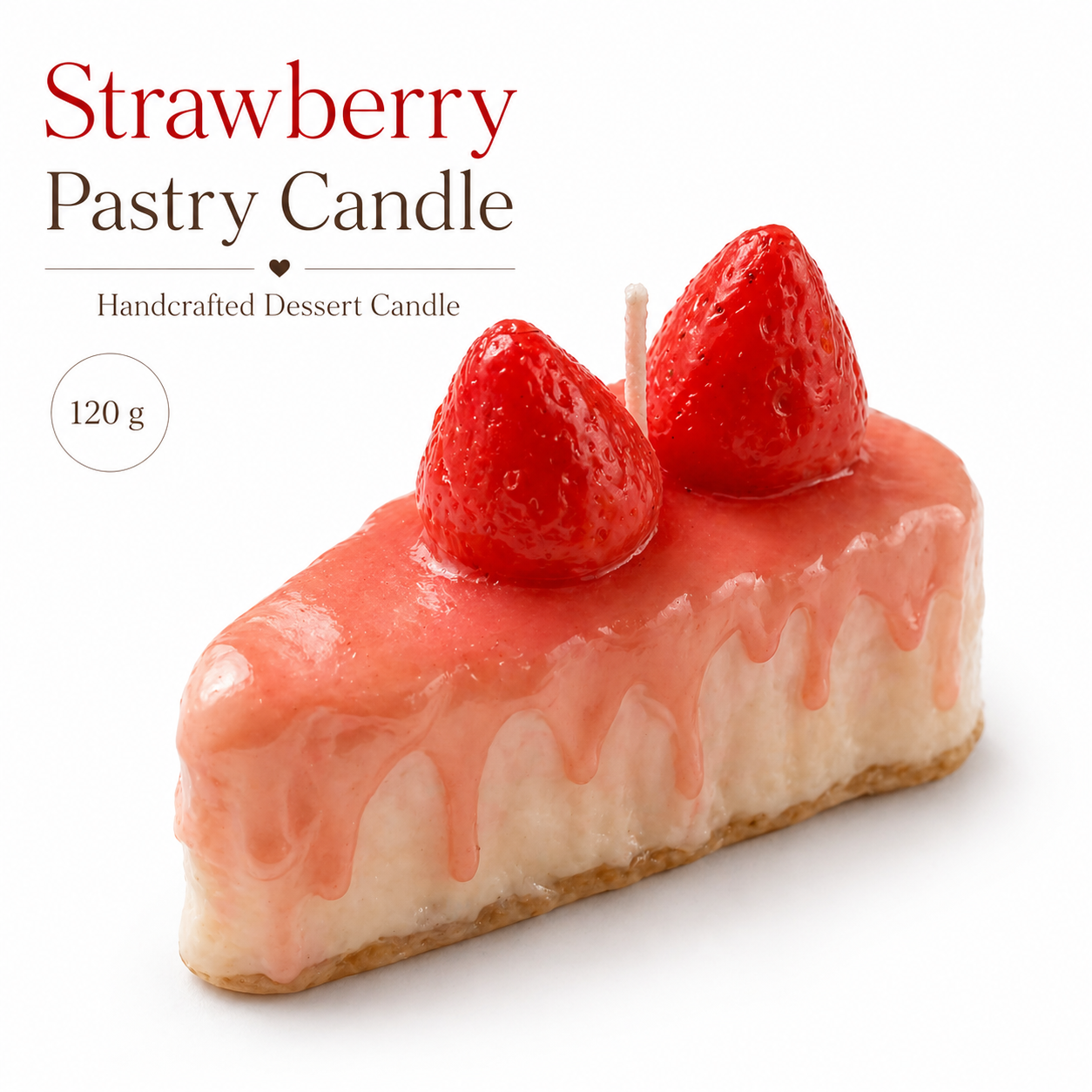 Strawberry Pastry Candle - Baker’s Favourite by Lume & Co.