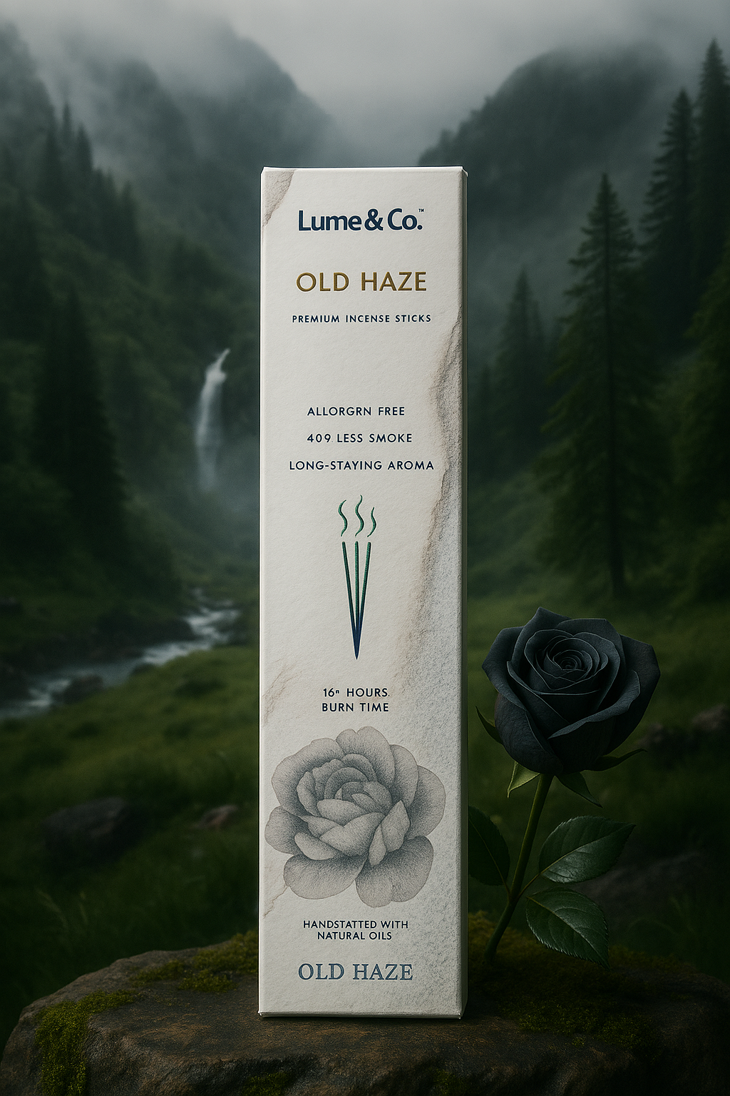 OLD HAZE Incense Sticks – Woody & Earthy Agarbatti for Relaxing Evenings | Vintage Perfumed Blend | 30-Stick Pack