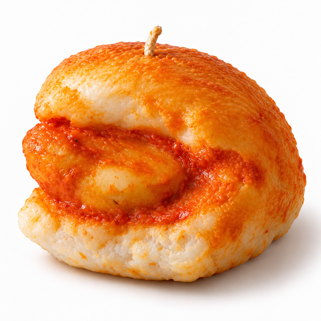 Masala Vada Pav novelty candle by Lume & Co. – artisan wax vada pav design for Indian food lovers and quirky gift hampers