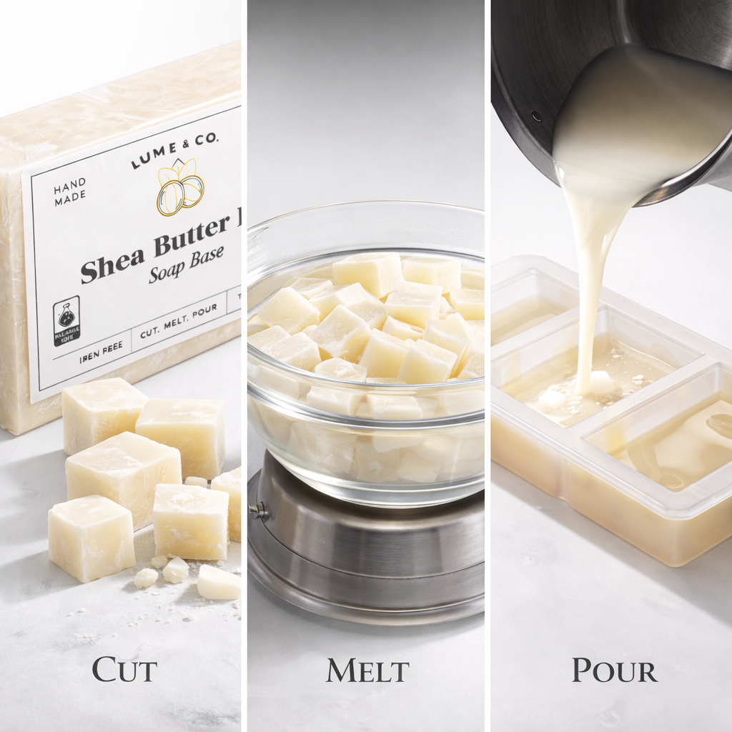 Shea Butter Soap Base – 1 KG | Melt & Pour | Unscented