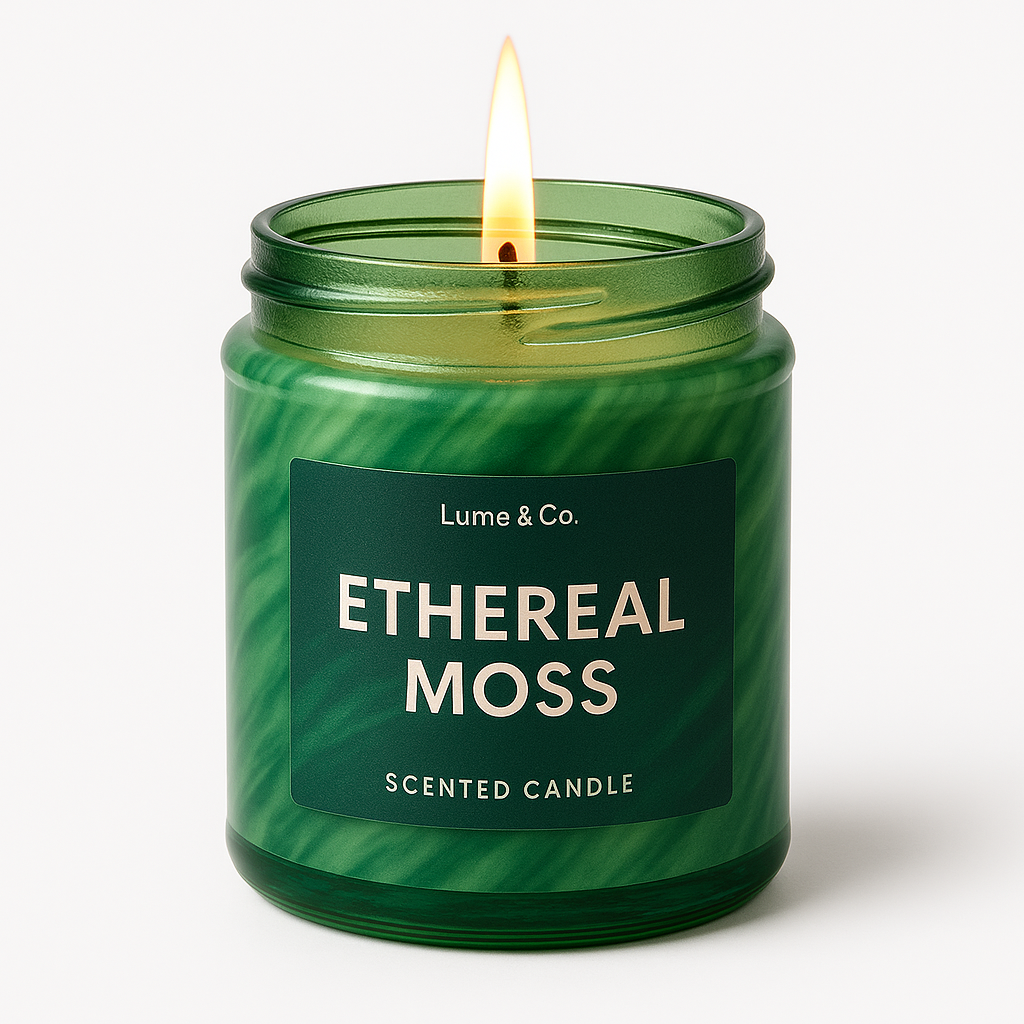 Ethereal Moss Candle by Lume & Co. | decorative candle, product image 2 of 5