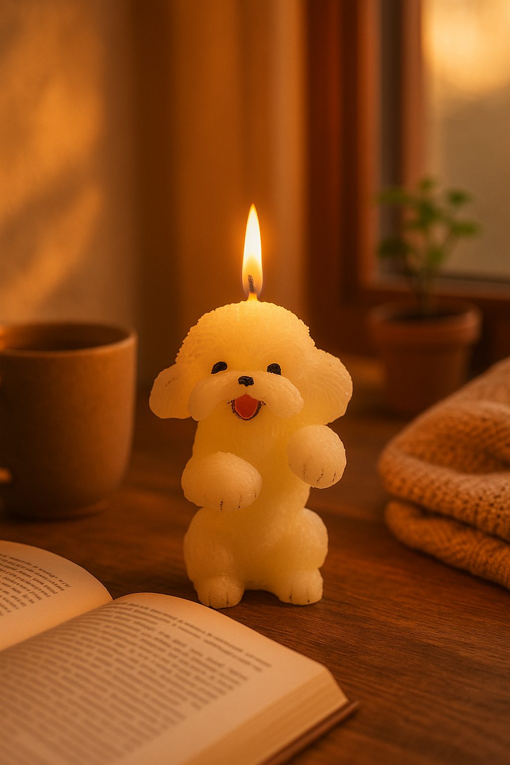 Bailey Cute Dog Candle