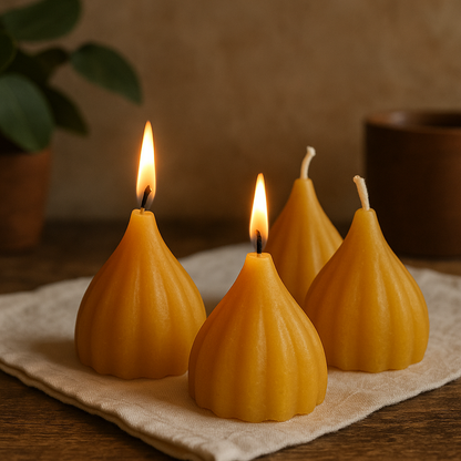 Beeswax Scented Modak Candles - Maharashtra Special by by Lume & Co. | candle making material, product image 8 of 14
