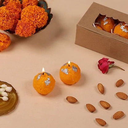 Laddoo Candle - Desi Ghee Punch by Lume & Co. | decorative candle, product image 4 of 7