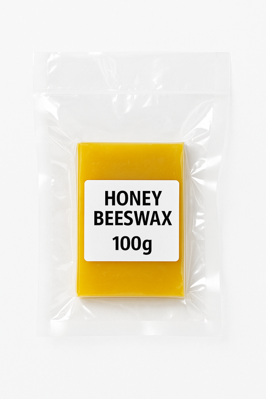 Pure Honey Beeswax (100g) | Natural Organic Wax for Candle Making, Skincare & DIY Crafts | Chemical-Free, Filtered, Golden Hive Wax | Long-Lasting Burn & Smooth Texture