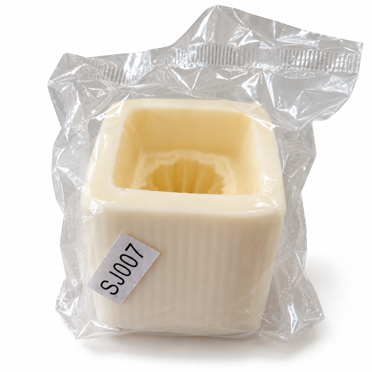 Packaged Cactus with Base silicone candle mould with SJ007 product label