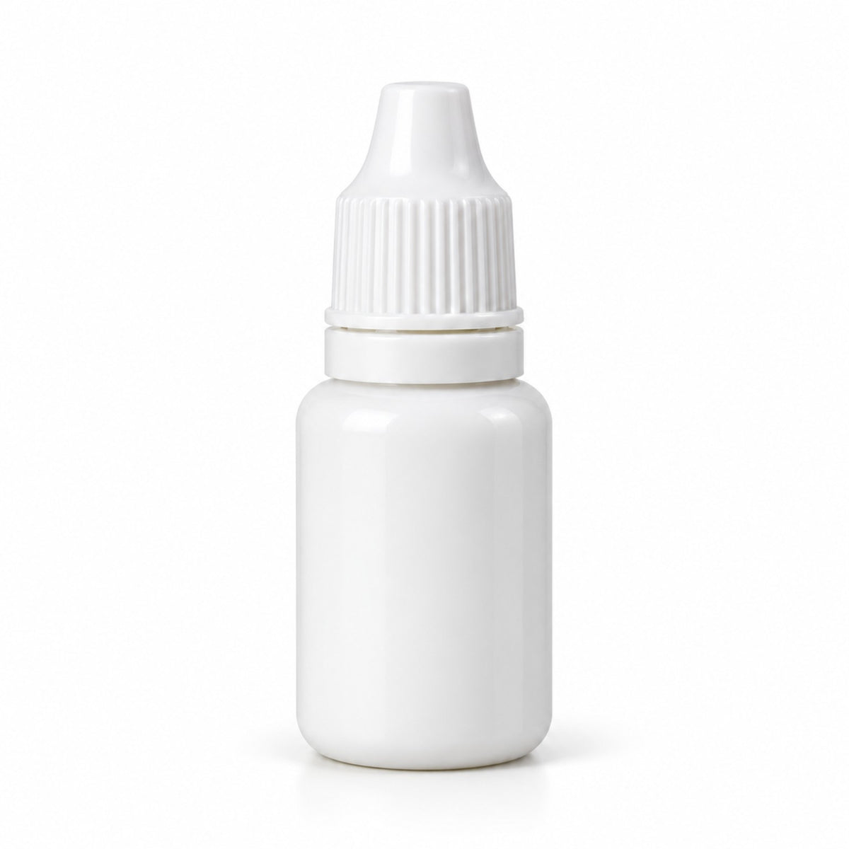 White liquid candle colour 15 ml sample bottle, Lume & Co., white background