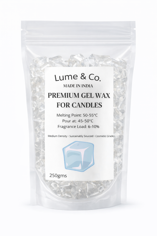 Lume & Co.™ Medium Density Gel Wax | Clear Transparent Gel Wax for Candles | 250g, 500g & 1kg