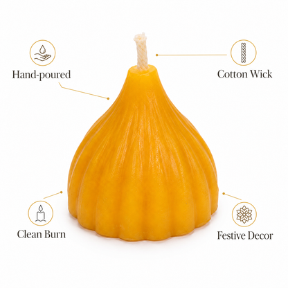 Beeswax Scented Modak Candles - Maharashtra Special by by Lume & Co. | candle making material, product image 3 of 14
