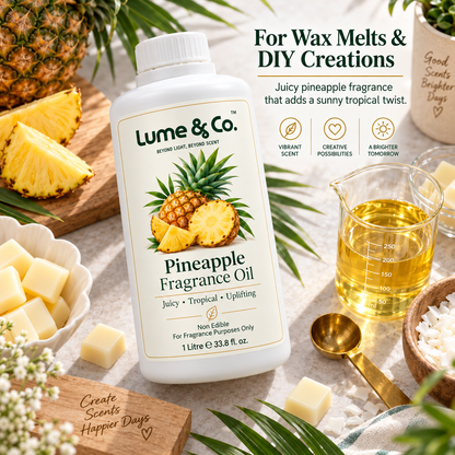 Pineapple Fragrance Oil for Candles, Soaps, Perfumes & Diffusers by Lume & Co. | fragrance oil for candle and diffuser making, product image 6 of 14