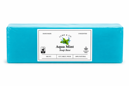 Aqua Mint Glycerin Soap Base 1kg by Lume & Co. | melt-and-pour soap making base, product image 3 of 4