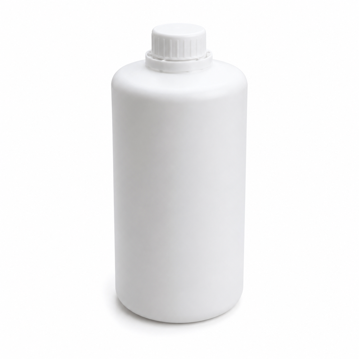 1 Litre HDPE Plastic Bottle with Inner Plug & Cap – Food Grade, White