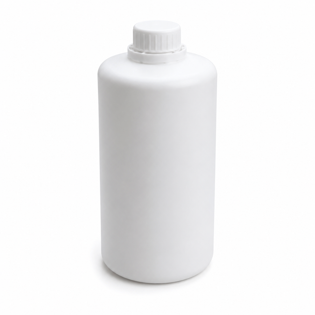 1 Litre HDPE Plastic Bottle with Inner Plug & Cap by Lume & Co. | DIY candle making supplies