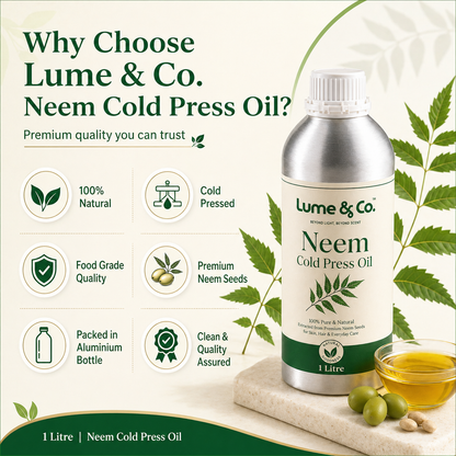100 Natural Neem Cold Pressed Oil by Lume & Co. | oil for DIY formulations, product image 7 of 11
