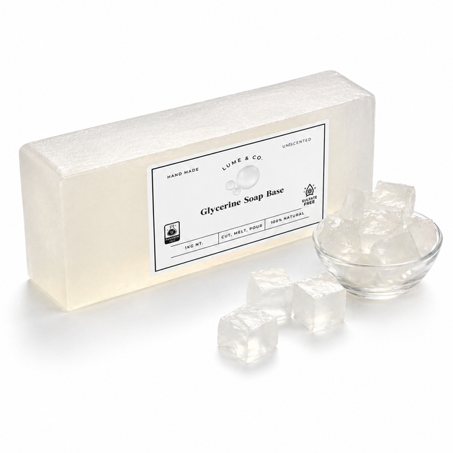 Glycerine Soap Base 1kg by Lume & Co. | melt-and-pour soap making base