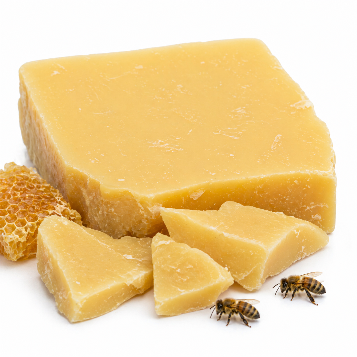 Pure Honey Beeswax | Natural Organic Wax for Candle Making, Skincare & DIY Crafts | Chemical-Free, Filtered, Golden Hive Wax | Long-Lasting Burn & Smooth Texture