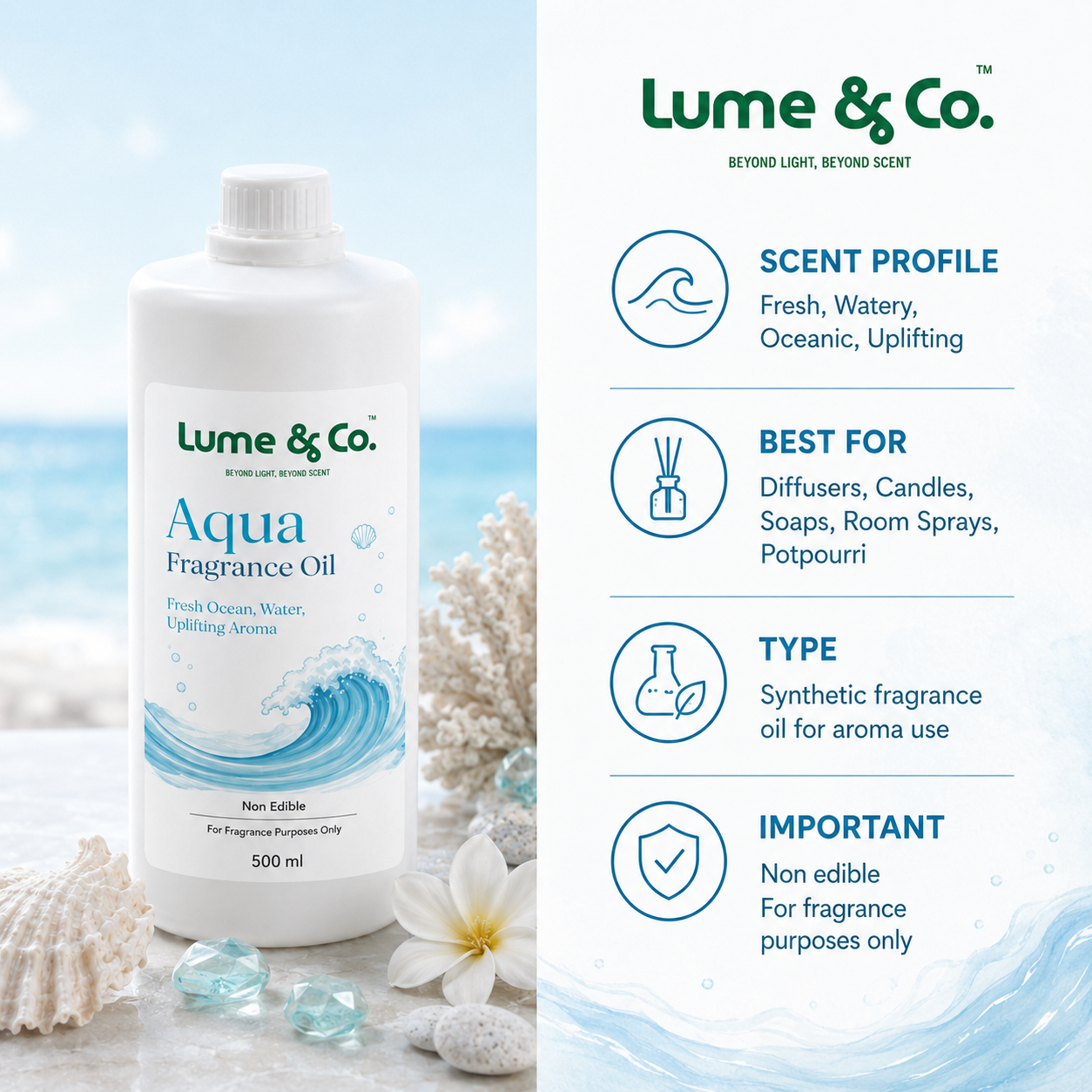 Aqua Fragrance Oil for Candles, Soaps & Diffusers