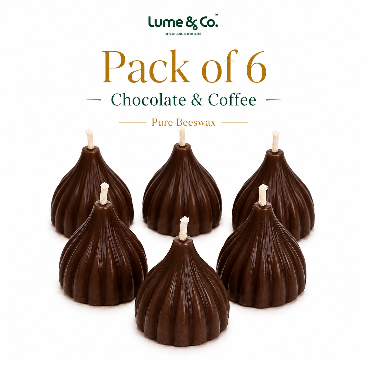 Beeswax Scented Modak Candles - Maharashtra Special by Lume & Co.