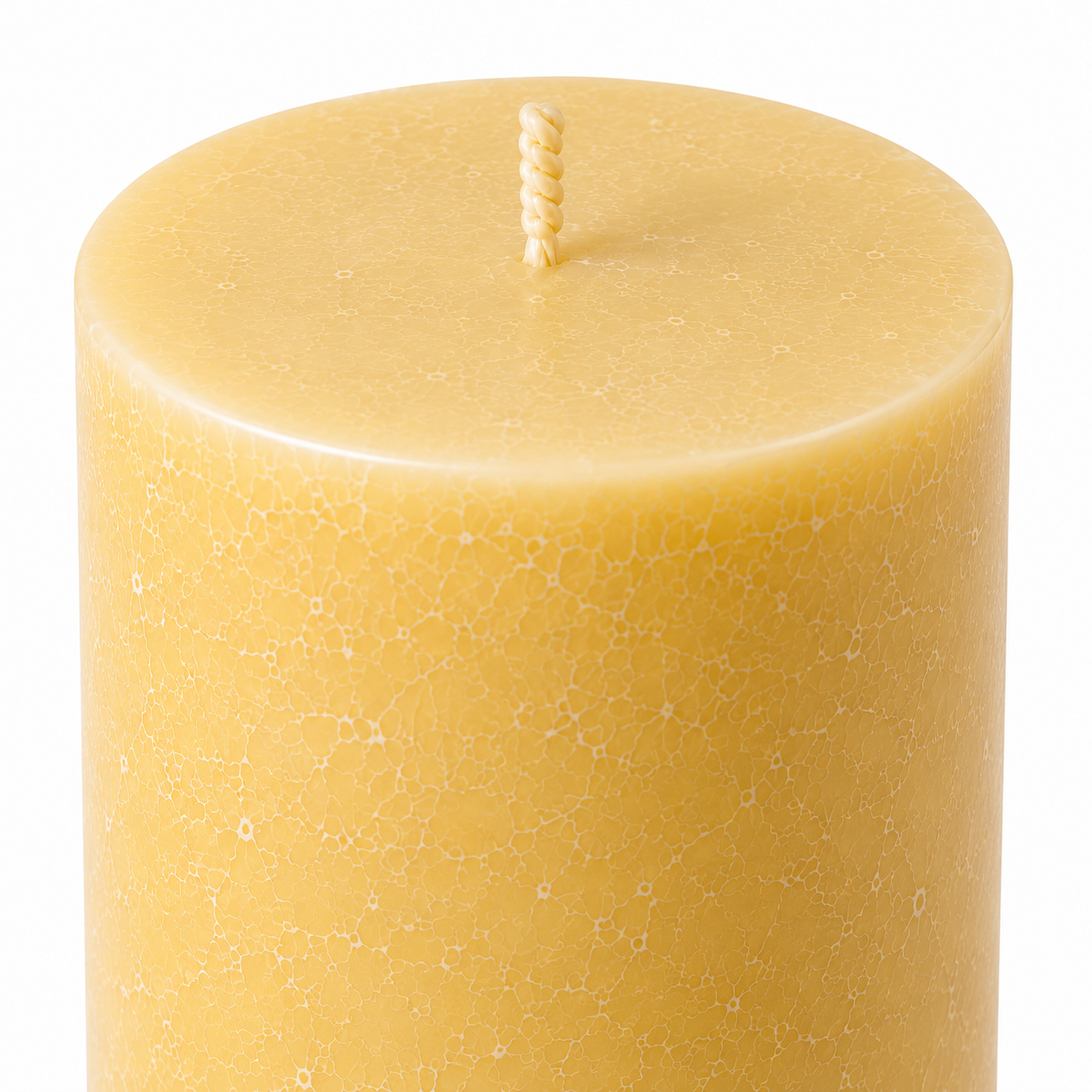 Luxury Ivory Natural Beeswax Pillar Candle | 4×12 Inch | Long Burn upto 280 hrs |