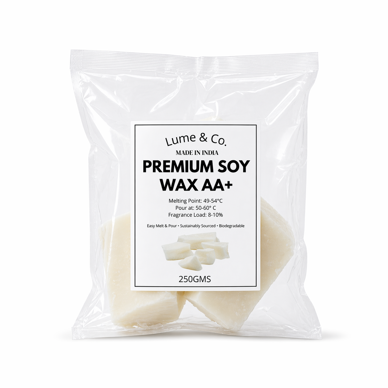 Lume & Co. Premium Soy Wax AA+ | Natural Candle Making Wax for Jar Candles, Container Candles & Wax Melts