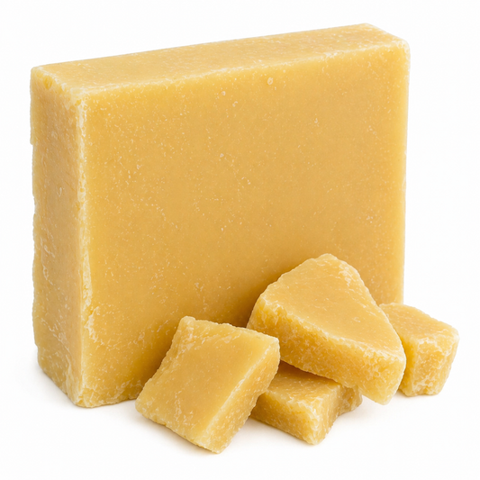Pure Honey Beeswax Slab & Chunks for Candle Making, Balms & DIY Crafts