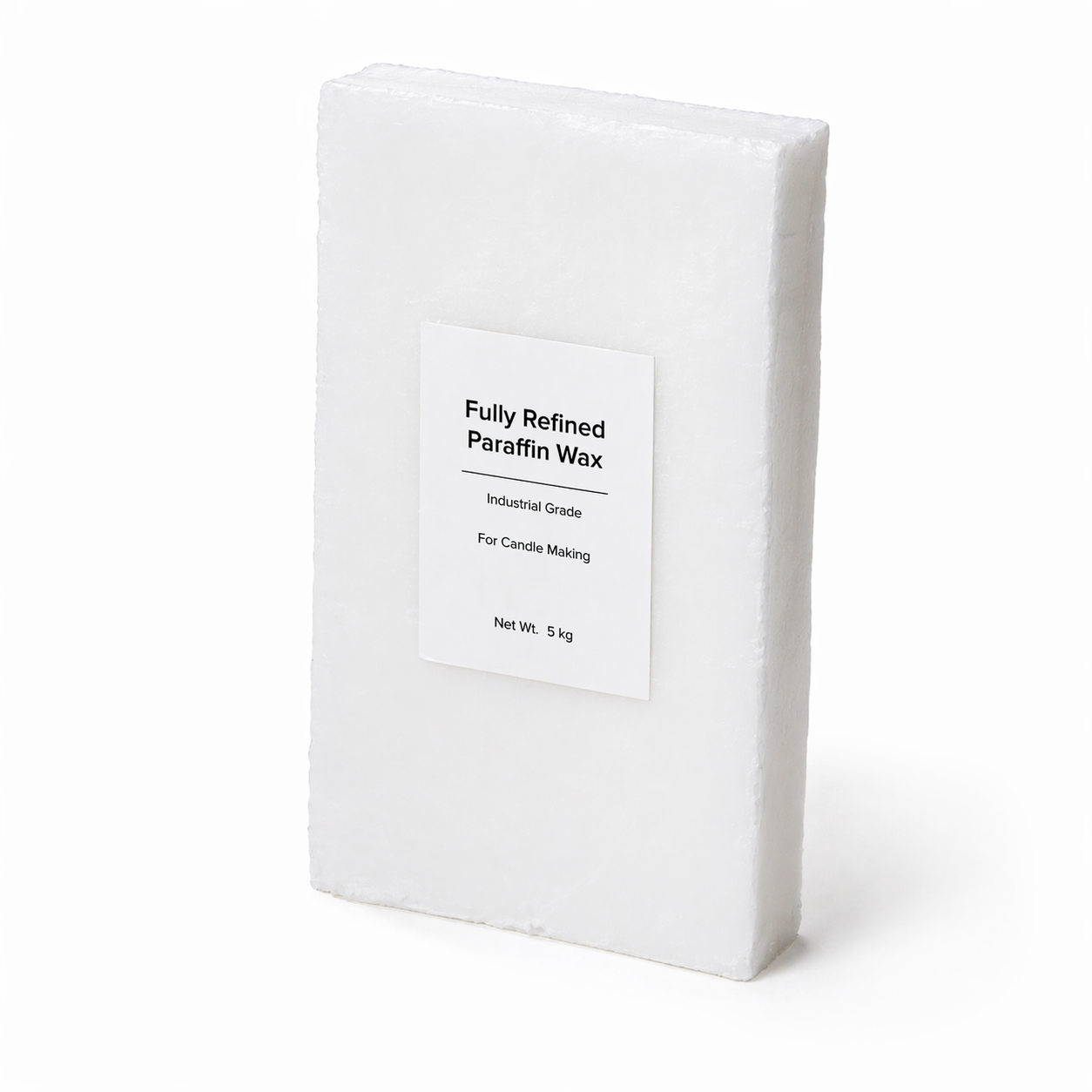 Lume & Co fully refined paraffin wax slab for candle making, white industrial-grade wax block for pillar, jar and container candles