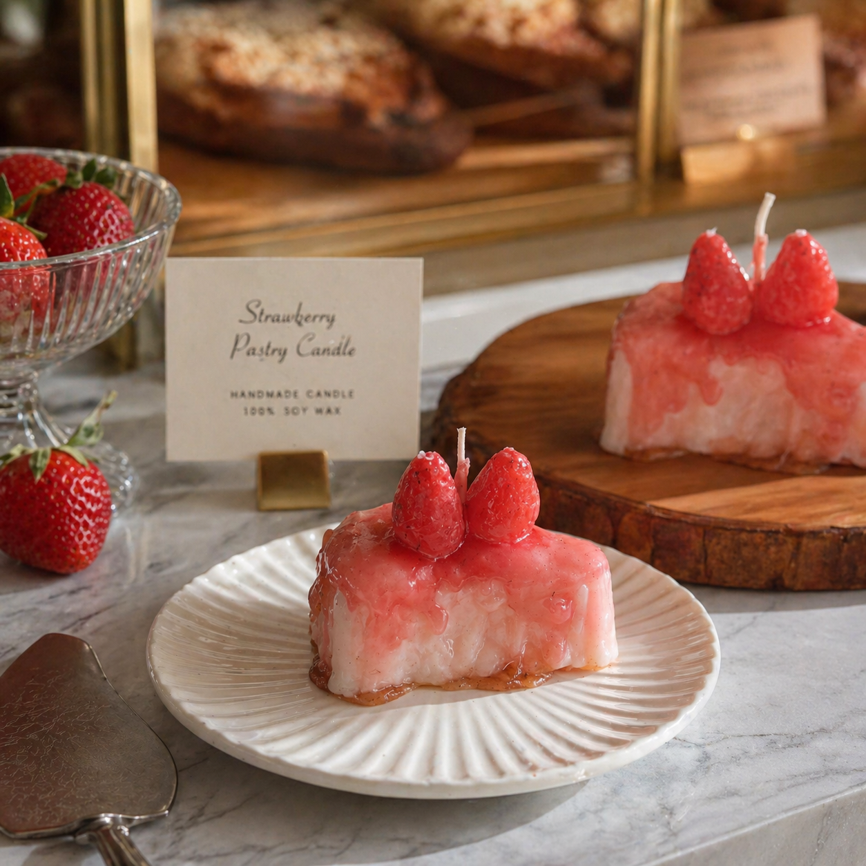 Strawberry Pastry Candle - Baker’s Favourite by Lume & Co.