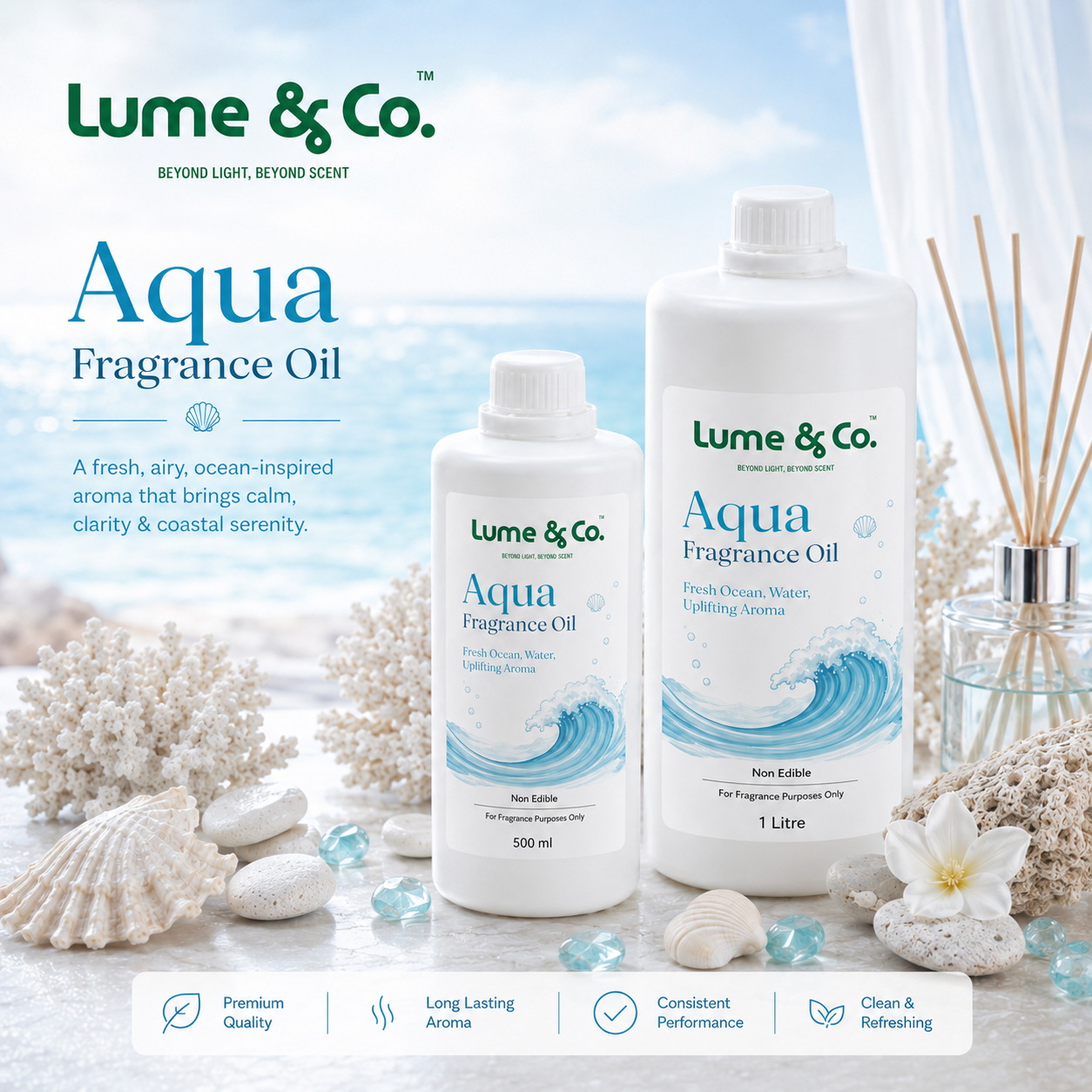 Aqua Fragrance Oil for Candles, Soaps & Diffusers