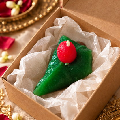Banarasi Meetha Paan Candle | Realistic Handmade Paan Shaped Candle